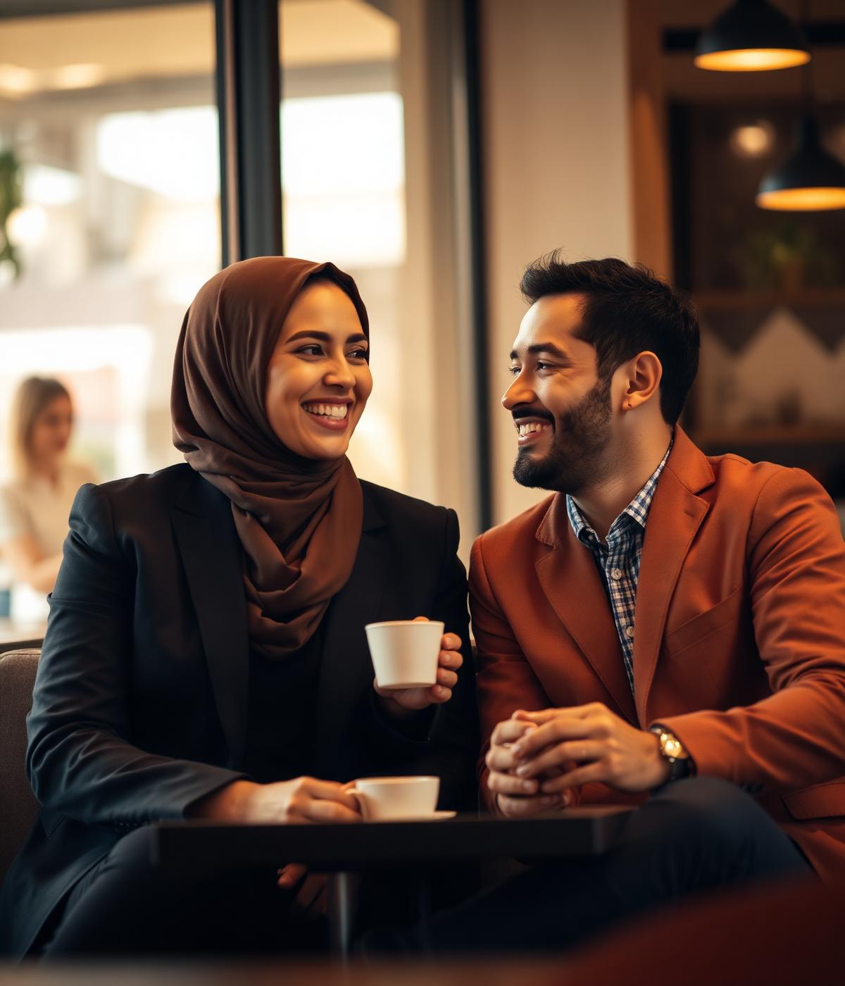 Deux entrepreneurs de la communauté Rondo échangeant autour d'un café